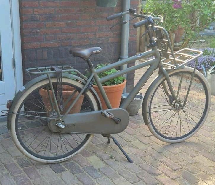 Cortina U4  Stone Bridge Matt Groen Herenfiets, Gebruikt, Versnellingen, 49 tot 53 cm, Trommelrem