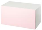 IKEA Smastad opbergkist wit/lichtroze, Kinderen en Baby's, Kinderkamer | Commodes en Kasten, Zo goed als nieuw, Minder dan 50 cm