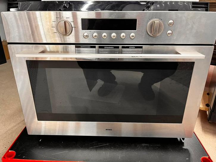 ATAG RVS Combi Magnetron/Oven Inbouw, Witgoed en Apparatuur, Ovens, Zo goed als nieuw, Inbouw, Oven met grill, 45 tot 60 cm, 45 tot 60 cm