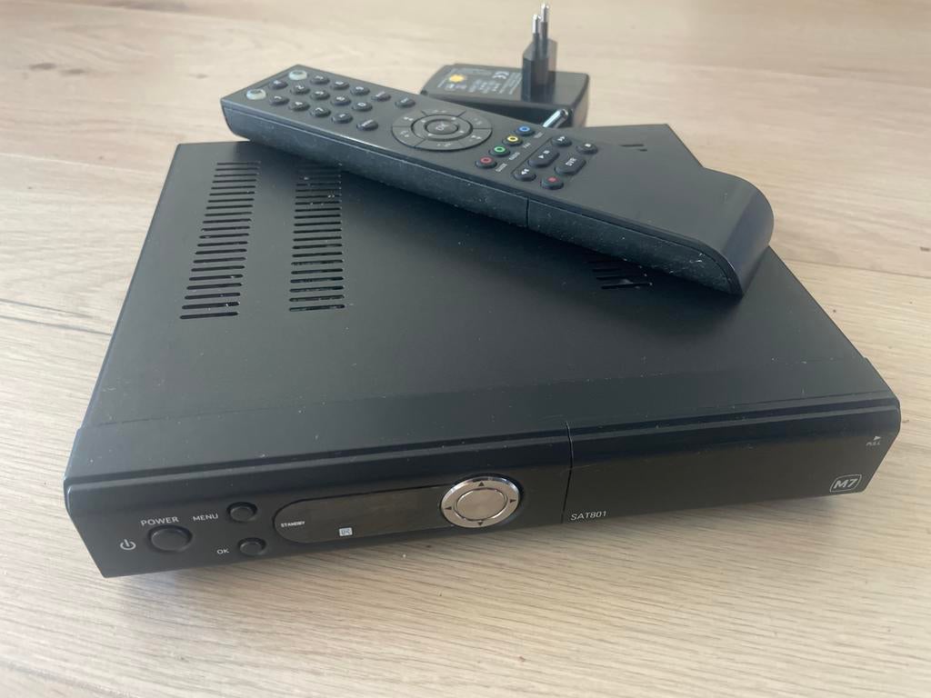 M7 Satelliet Ontvanger SAT801 met afstandsbediening, Ophalen, Gebruikt, Decoder