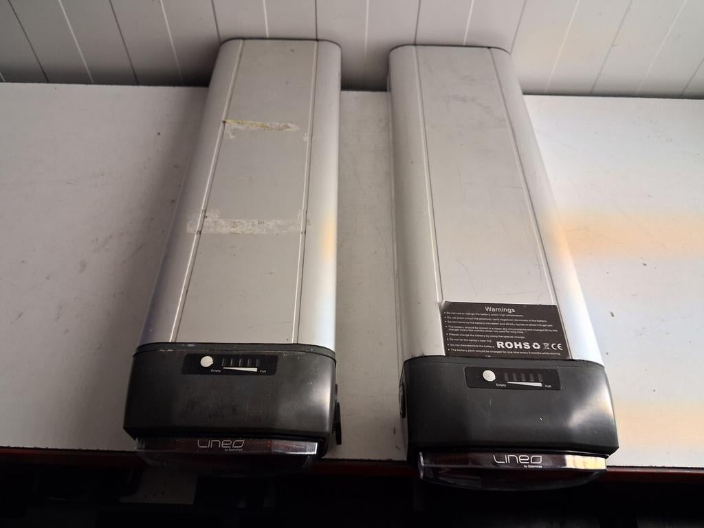 2 stuks defecte fiets accu's Trenergy, Matra Cross E Comfort, Trenergy, Www.Trenergy.nl, Ophalen of Verzenden, Pyter jurjensstrjitte stiens