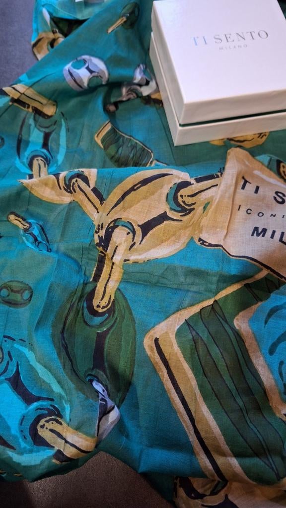 Ti sento pereo sjaal omslagdoek doek zomer beach jurk nieuw, Ti Sento, Ophalen of Verzenden, Nieuw, Sjaal