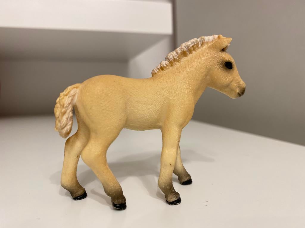 Schleich Fjord / Fjorden Veulen ~ 13755, Ophalen of Verzenden, Zo goed als nieuw, Paard, Beeldje of Figuurtje