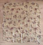 Nieuwe hippe sjaal 100% viscose zachtgeel + grappige print., Ophalen of Verzenden, Nieuw, Sjaal