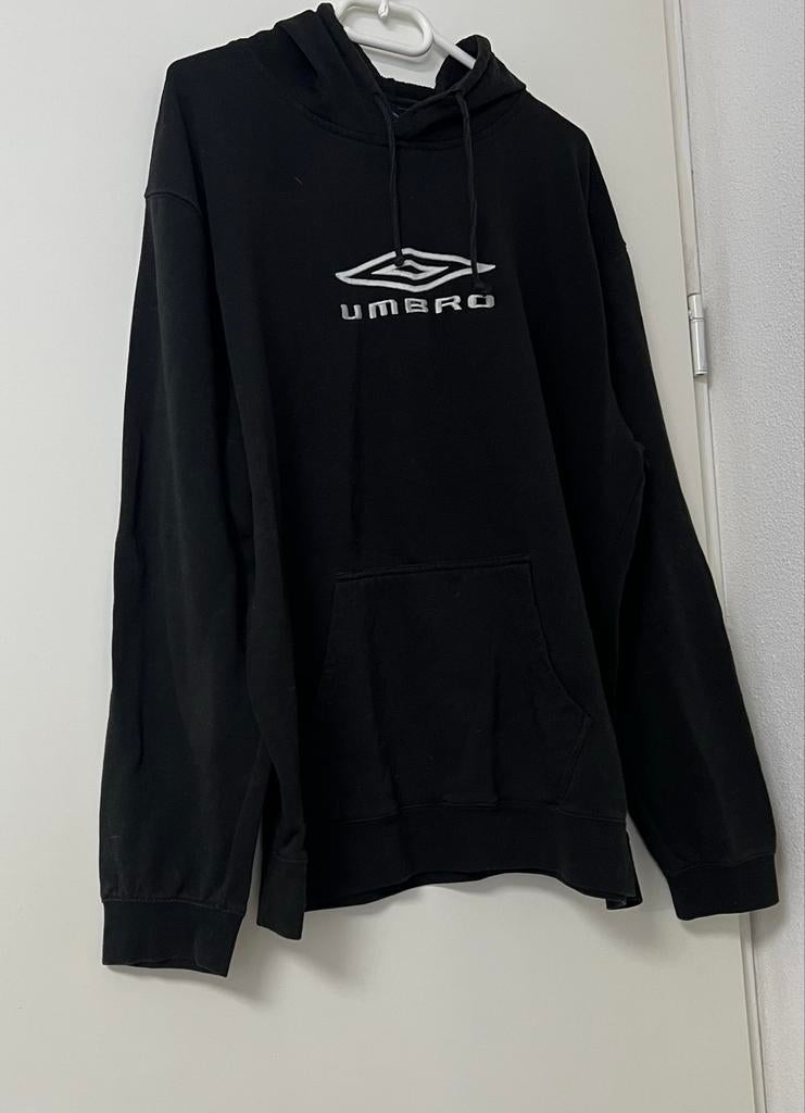 Umbro hoodie zwart met logo - Maat XL, Ophalen of Verzenden, Zo goed als nieuw