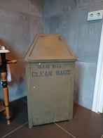 Industriële Leger Wasbak / Vuilnisbak - Vintage Stijl, Ophalen, Gebruikt