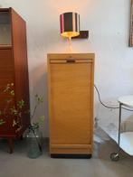 Antieke roldeurkast, vintage rolluik kastje, Ophalen, Gebruikt, -, 100 tot 150 cm