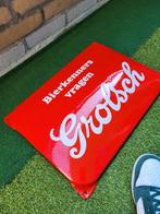 bol emaille reclamebord grolsch zeldzaam formaat, Verzamelen, Ophalen of Verzenden, Zo goed als nieuw, Reclamebord