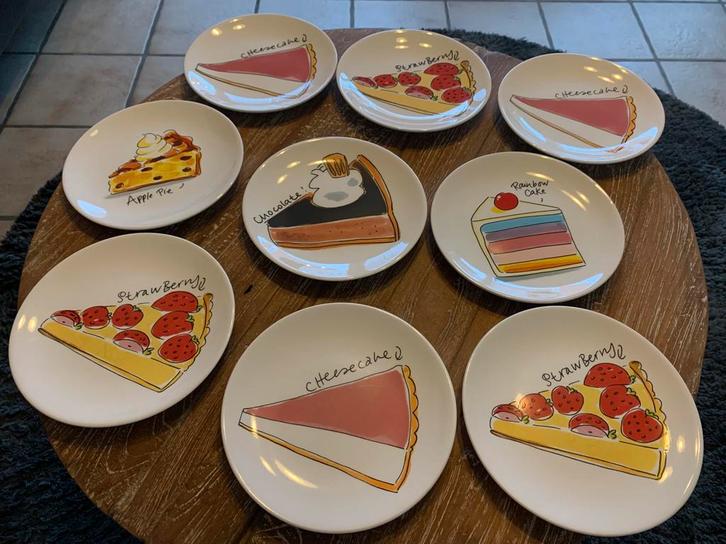 Blond amsterdam gebaksbordjes, Huis en Inrichting, Keuken | Servies, Zo goed als nieuw, Bord(en), Blond Amsterdam, Aardewerk, Ophalen