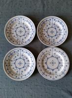 4 ontbijtborden Original Blauw Saks, Ophalen of Verzenden, Overige stijlen, Bord(en)