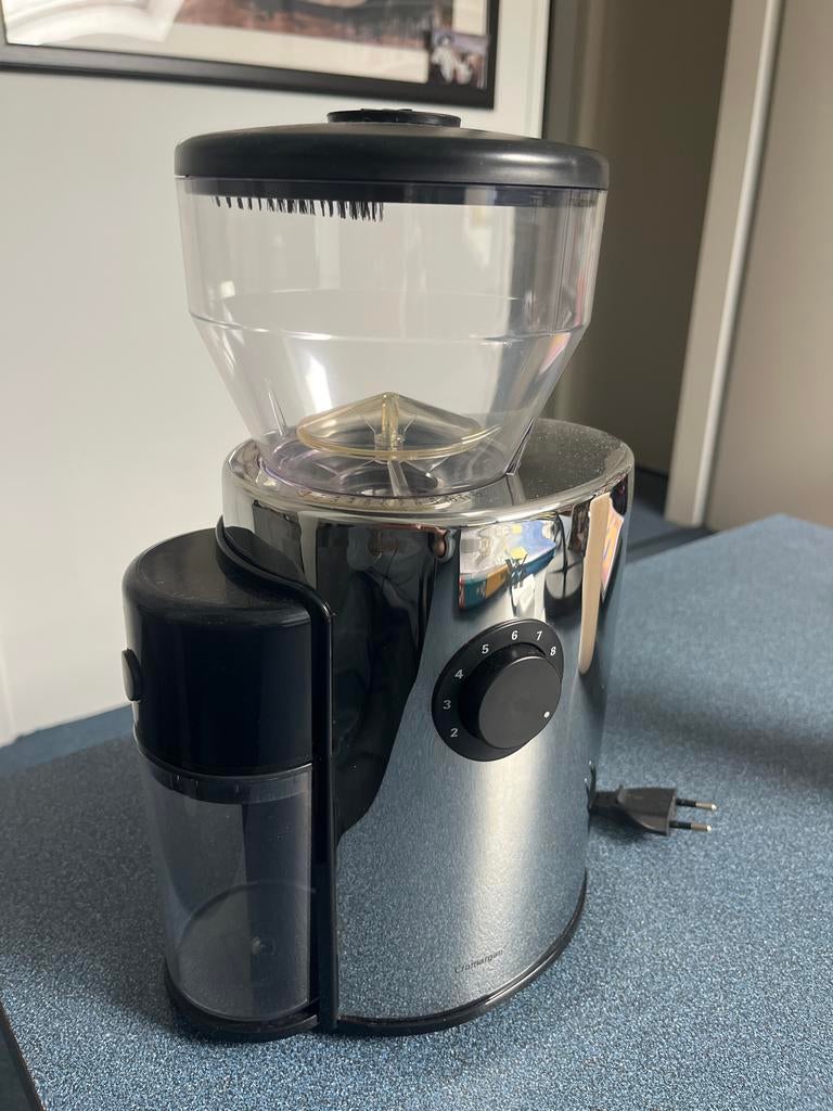 WMF Koffiemolen Skyline - Elektrisch - Zilver/Zwart, Ophalen of Verzenden, Gebruikt