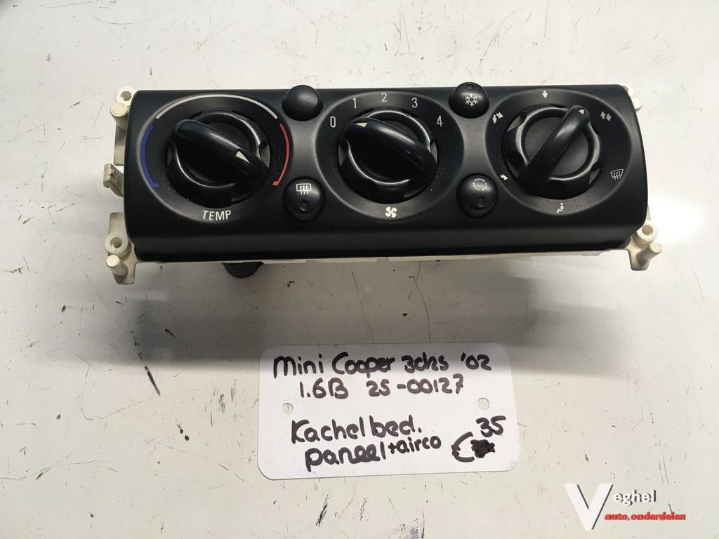 Mini Cooper 1.6 3drs 2002  Kachelbedieningspaneel (airco)  V, Gebruikt, -, -, Ophalen of Verzenden