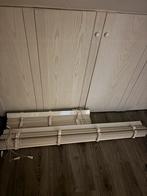 Witte houten verticale lamellen, Ophalen, Gebruikt, Wit, 150 tot 200 cm
