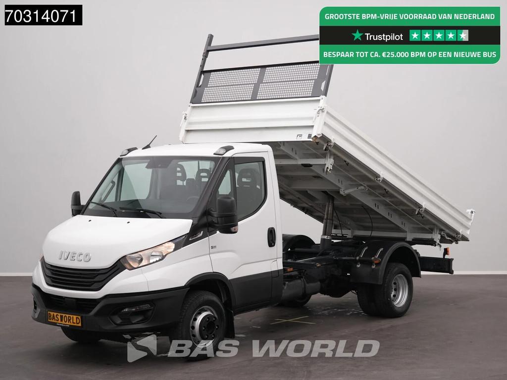 Iveco Daily 72C21 3.0L Automaat Driezijdige Kipper Dubbelluc, Automaat, Stof, Gebruikt, Euro 6