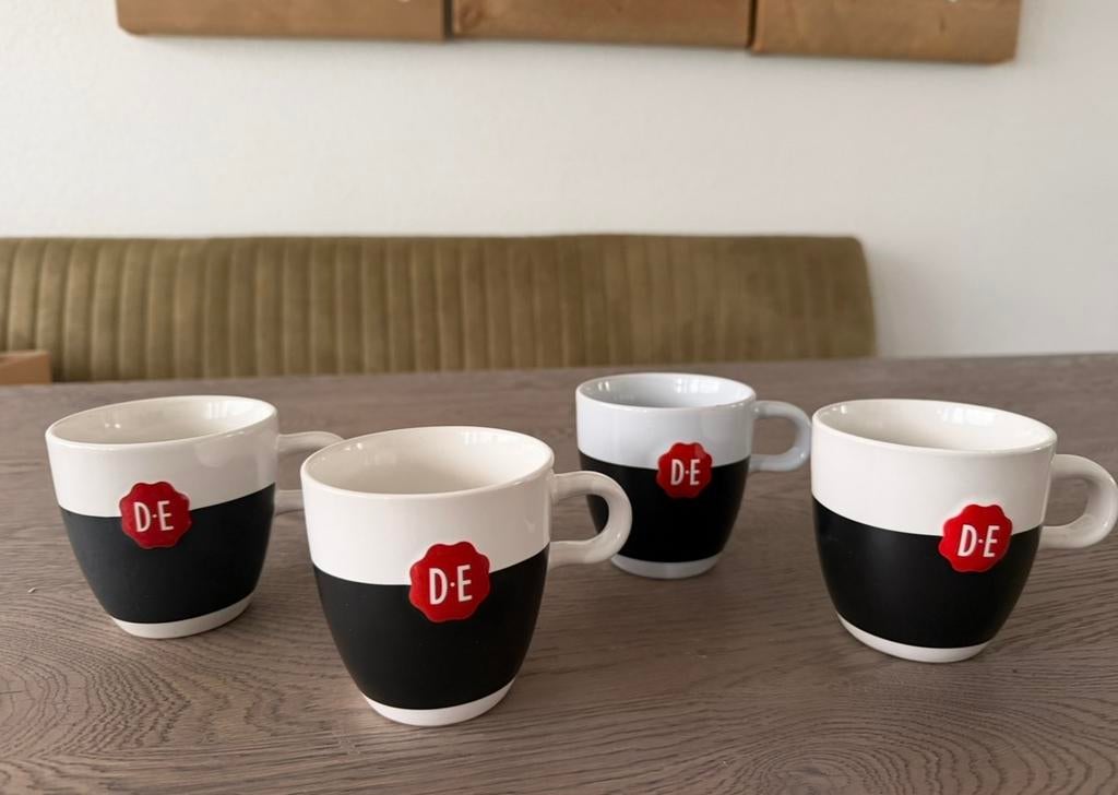 Douwe Egberts Krijtmokken, Ophalen of Verzenden, Overige stijlen, Kop(pen) en/of Schotel(s), Glas