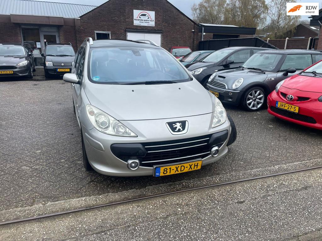 Peugeot 307 SW 1.6-16V Premium, Stof, Gebruikt, Zwart, 4 cilinders