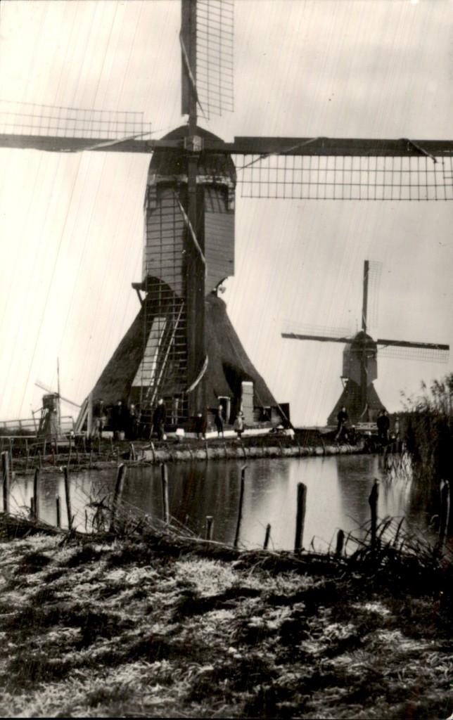 Polder Bergambacht - Ondermolens - Hoeksesluis, Ophalen of Verzenden, Voor 1920, Gelopen, Zuid-Holland