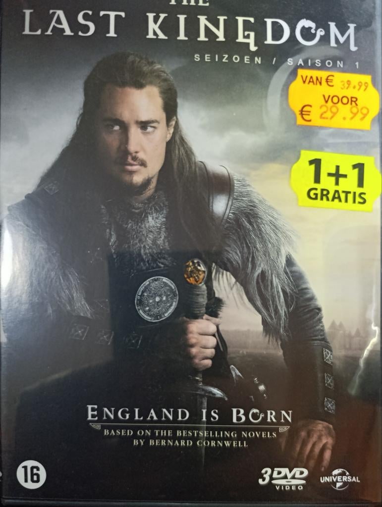 The Last Kingdom Seizoen 1 - DVD Boxset (3 DVD's), Cd's en Dvd's, Vanaf 16 jaar, Historisch of Kostuumdrama, Boxset, Ophalen of Verzenden