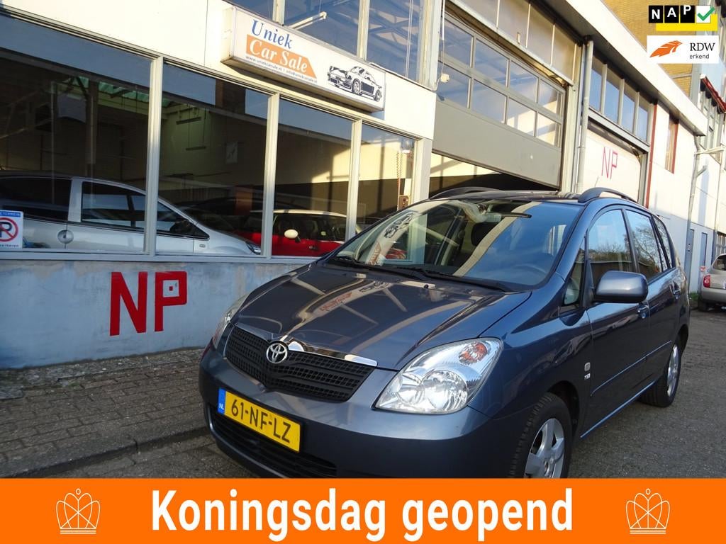 Toyota Corolla Verso 1.8 VVT-i Linea Sol, Auto's, Toyota, Gebruikt, Elektrische ramen, 4 cilinders, Blauw