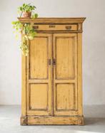 OPRUIMING Antieke sleetse meidenkast vintage linnenkast, Ophalen of Verzenden