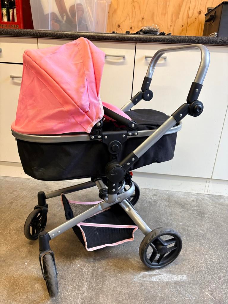 Roze poppenwagen, Ophalen, Gebruikt, Babypop