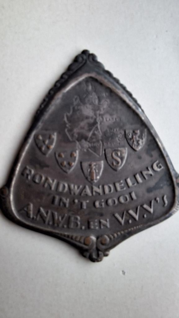 Oude medaille Rondwandeling 't Gooi ANWB VVV, Verzamelen, Ophalen of Verzenden