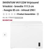 Inventum vrieskist  zgan VK1122W, Ophalen, Zo goed als nieuw