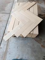25M2 eiken duo-parket visgraat #VERNIEUWD#, Gebruikt, 50 tot 150 cm, Ophalen of Verzenden, 10 m² of meer