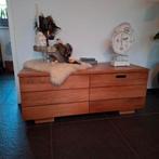 Teakhouten TV kast, Gebruikt, 100 tot 150 cm, 50 tot 75 cm, Teakhout