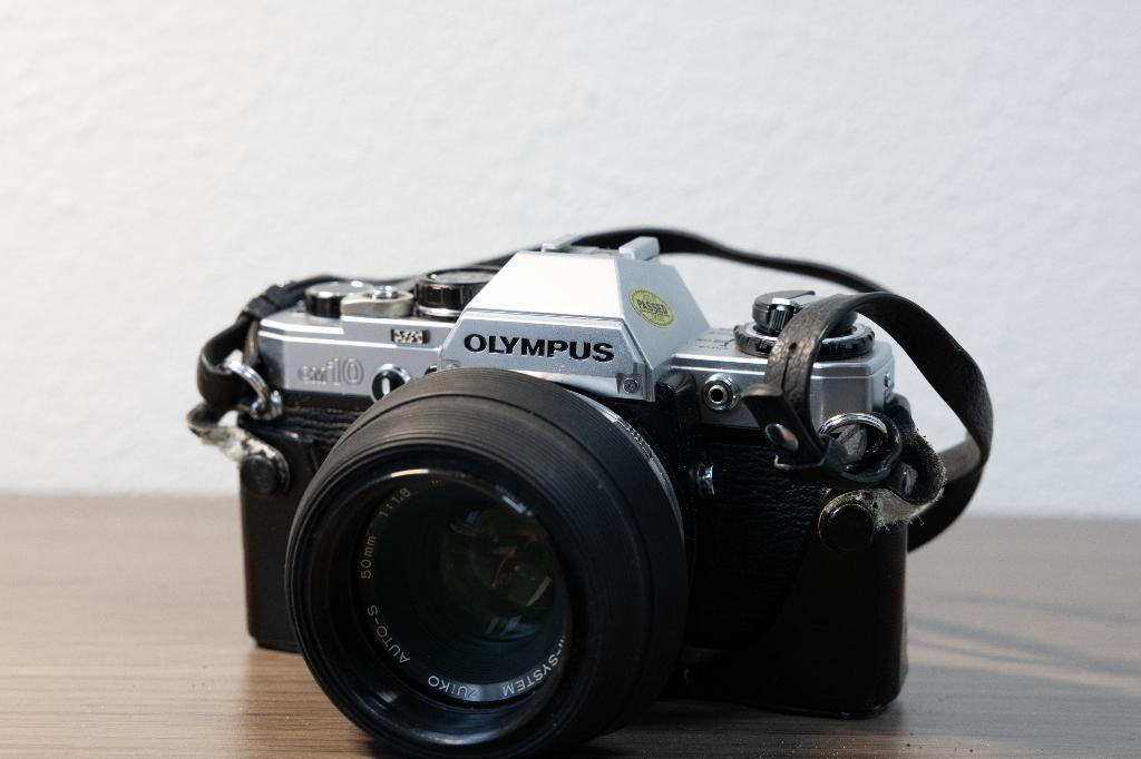 Olympus OM10 set, Audio, Tv en Foto, Fotocamera's Analoog, Ophalen of Verzenden, Gebruikt, Compact, Olympus