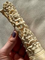 Gedetailleerd gesneden ivoren handvat/decoratie, Antiek en Kunst, Ophalen of Verzenden