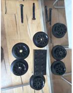 Lego 7 trein wieltjes 5 asjes 1 blokje voor montage, Ophalen, Zo goed als nieuw, Lego