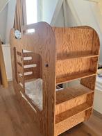 Houten Stapelbed/ unique wooden bunkbed, Ophalen, Zo goed als nieuw, Stapelbed
