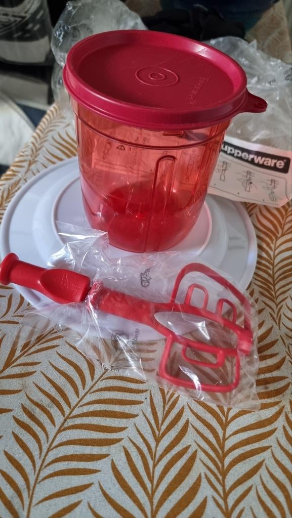 Tupperware verleng beker en verlengstuk smooth chopper, Ophalen, Nieuw
