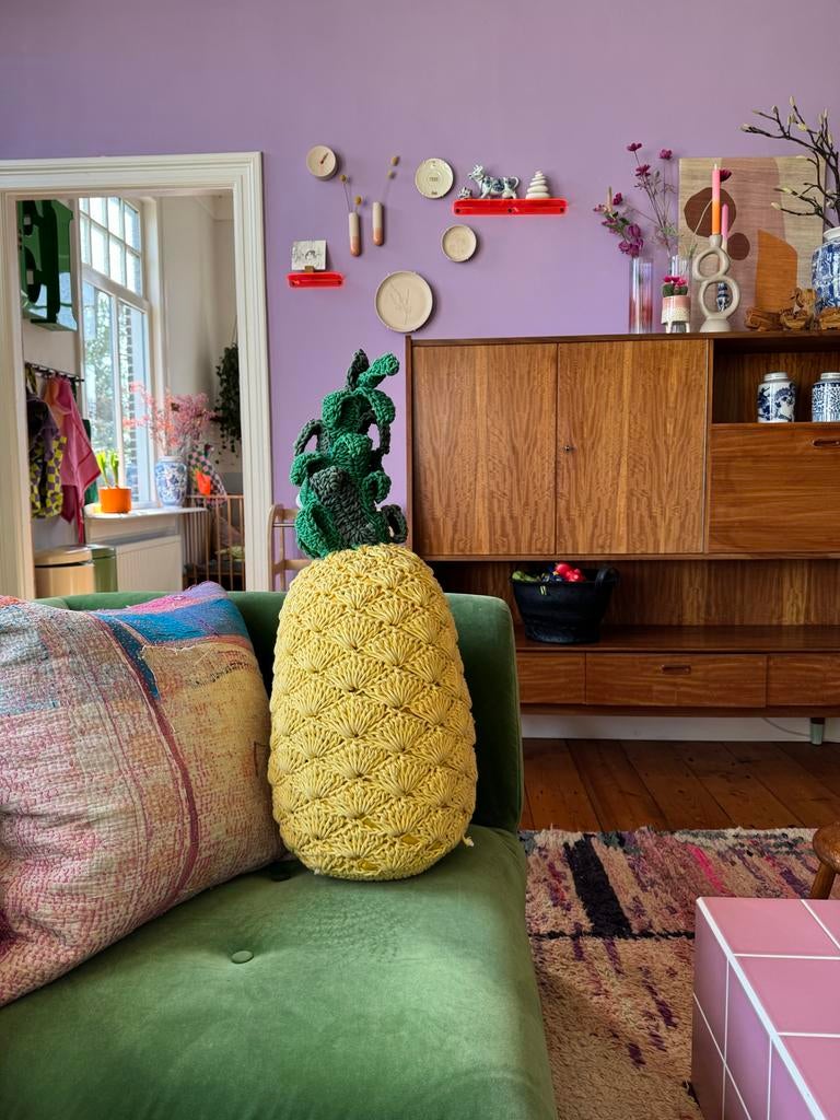 Grote gehaakte ananas van Petit Marie Claire, Ophalen of Verzenden, Gebruikt, Geel, Overige vormen