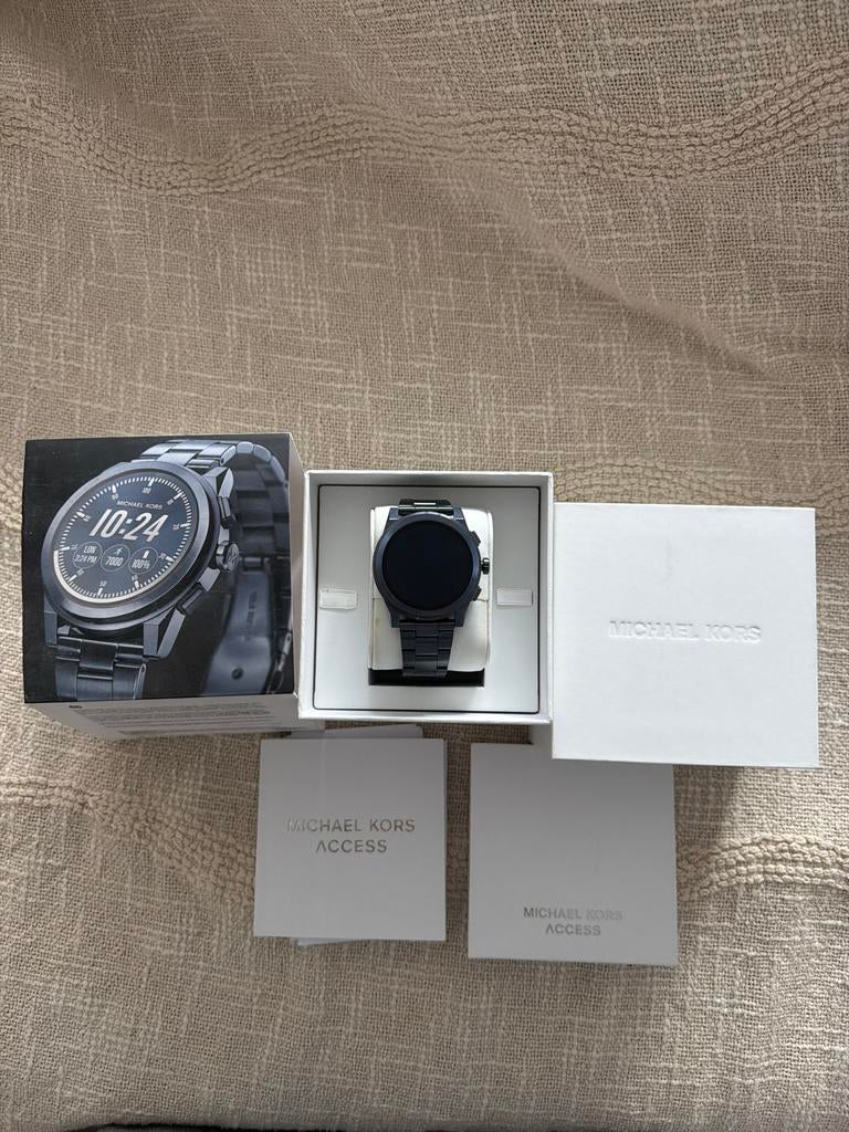Michael Kors Access smartwatch, Sieraden, Tassen en Uiterlijk, Smartwatches, Ophalen of Verzenden, Gebruikt, Zwart, Android
