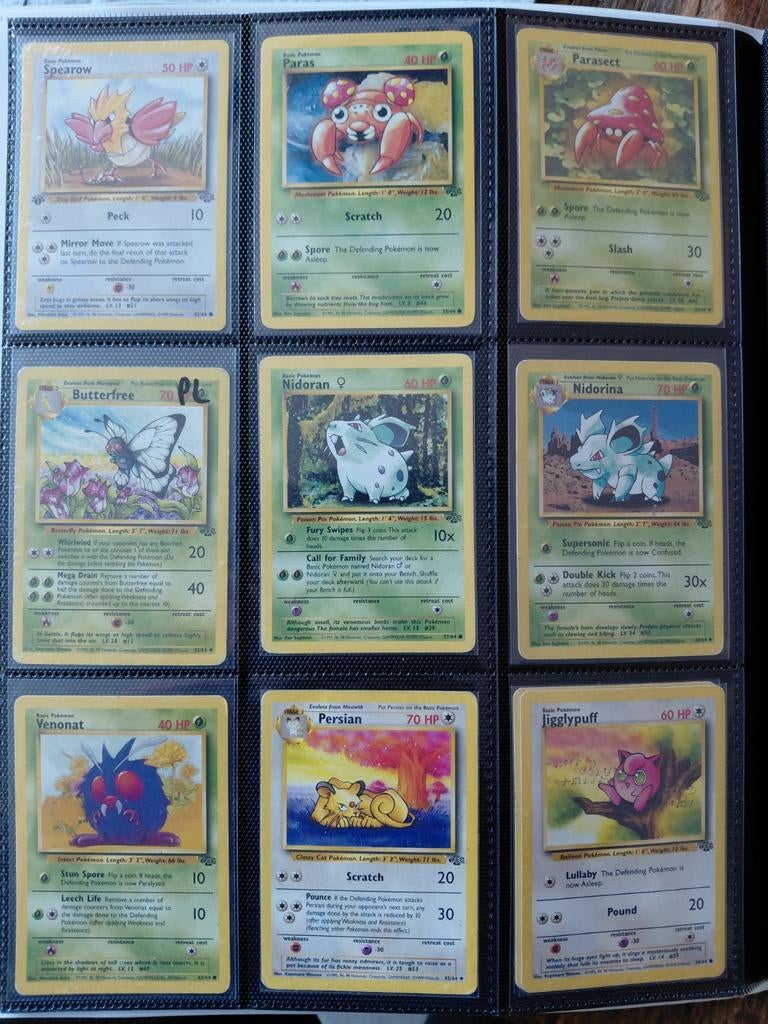 Pokémon Kaarten Collectie - Vintage (jungle), Ophalen of Verzenden, Gebruikt, Meerdere kaarten