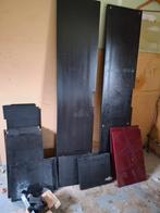 Ikea Besta Dressoir/TV Meubel Zwart met Bordeauxrode Deuren, Ophalen