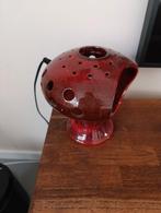 Vintage paddestoel lamp, rood keramiek, Ophalen of Verzenden, Gebruikt, Vintage, Retro, Keramiek