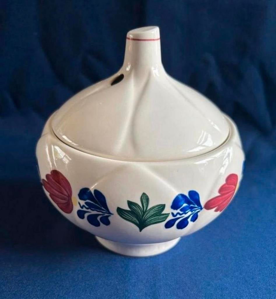 Boerenbont knoflookpot, Huis en Inrichting, Keuken | Servies, Overige typen, Ophalen of Verzenden, Zo goed als nieuw, Aardewerk