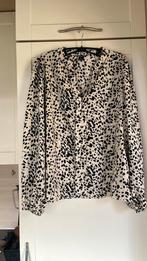 Blouse dames xl lichtbeige met zwart, Ophalen of Verzenden, Zo goed als nieuw, Maat 46/48 (XL) of groter, Zwart