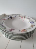 6 diepe borden, JBS, Fruit & Flowers . Nieuw., Ophalen of Verzenden, Overige stijlen, Bord(en)