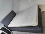 Boxspring 140x200 met Wellpur topper (zacht bed), Ophalen, Gebruikt, Tweepersoons, 140 cm