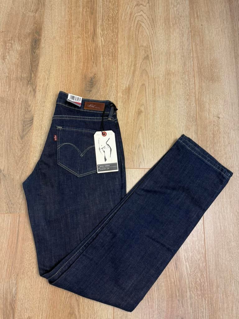 Levi’s Bold Curve Straight Leg jeans donkerblauw maat 27, Ophalen of Verzenden, Nieuw, Blauw, W27 (confectie 34) of kleiner