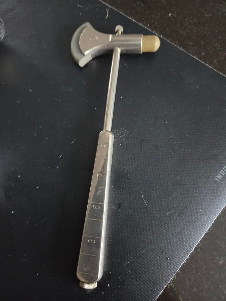 Vintage Buck Reflexhamer met meetlint, Antiek en Kunst, Ophalen of Verzenden