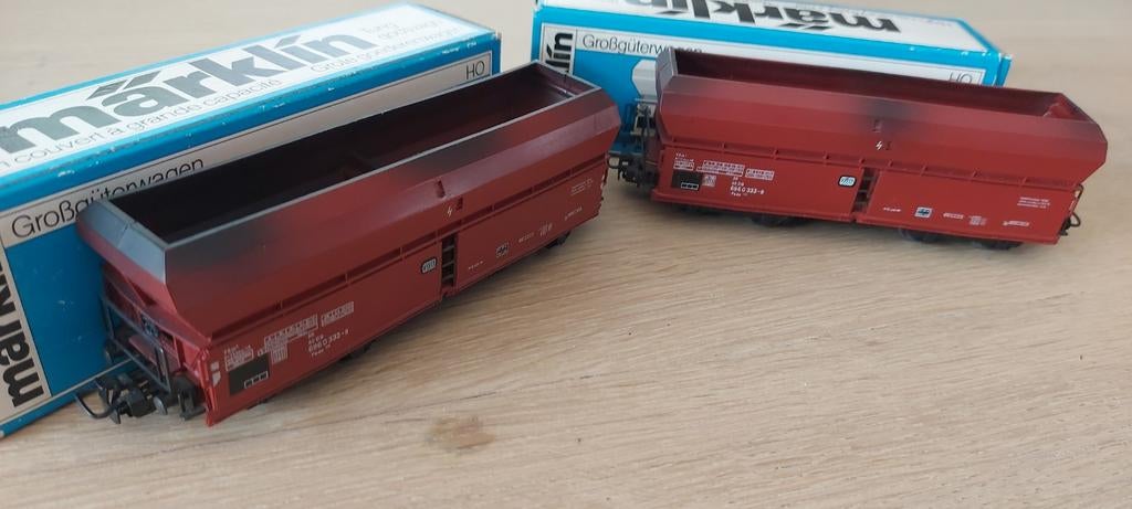 2 Märklin DB grootvolumewagens artnr 4624 in ovp, Wisselstroom, Wagon, Ophalen of Verzenden, Zo goed als nieuw