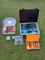 Grote partij visspullen in koffers - Dobbers, lood en meer, Ophalen, Gebruikt, Dobber of Lood