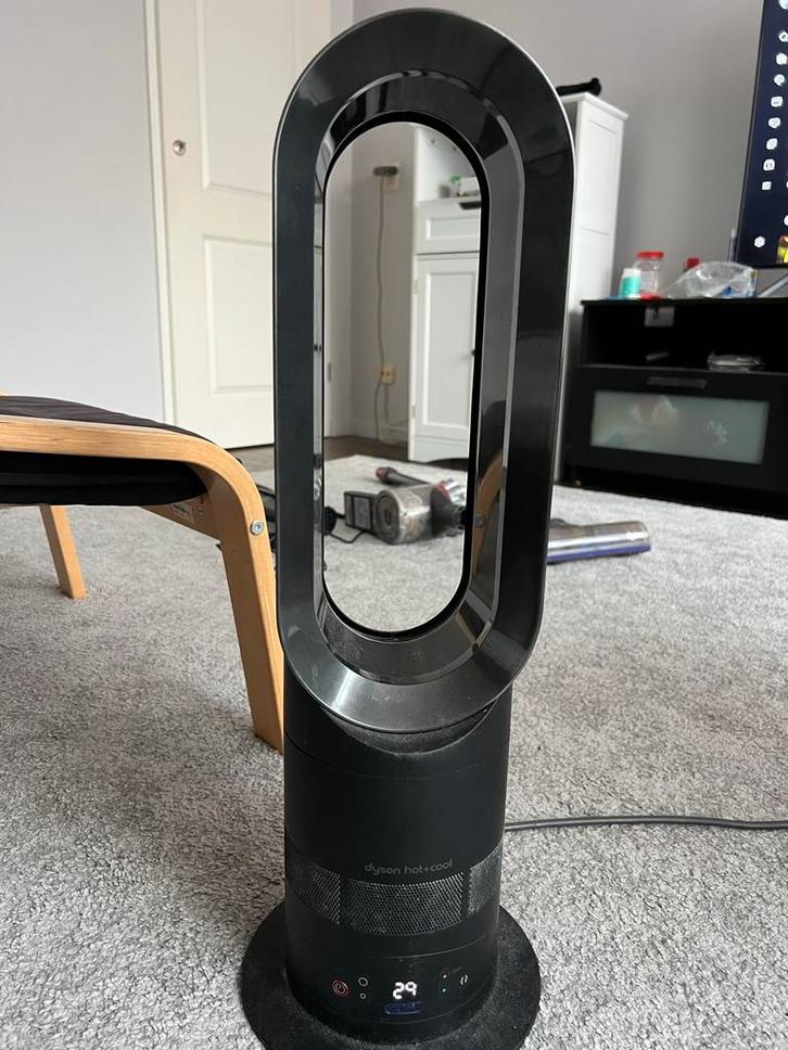 Dyson Hot+Cool AM05 Ventilator en Verwarming, Witgoed en Apparatuur, Ventilatoren, Gebruikt, Torenventilator, Ventilator met afstandsbediening