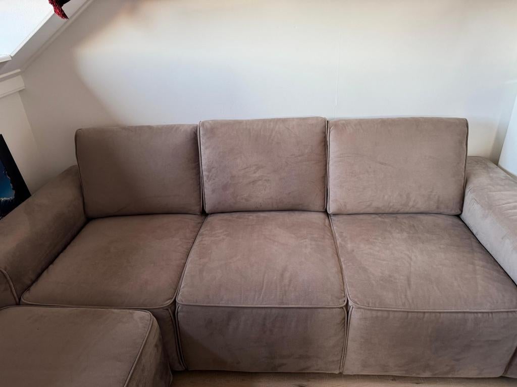 ZGAN bankje met verplaatsbare poef, Ophalen, Zo goed als nieuw, Stof