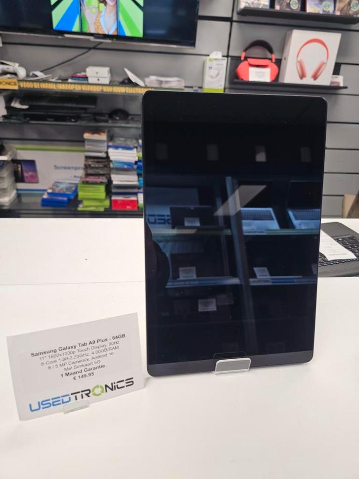 Samsung Galaxy Tab A9 Plus 64 GB, Computers en Software, Android Tablets, Zo goed als nieuw, Wi-Fi en Mobiel internet, 10 inch